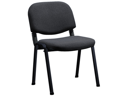 Silla apilable Q-Connect negra